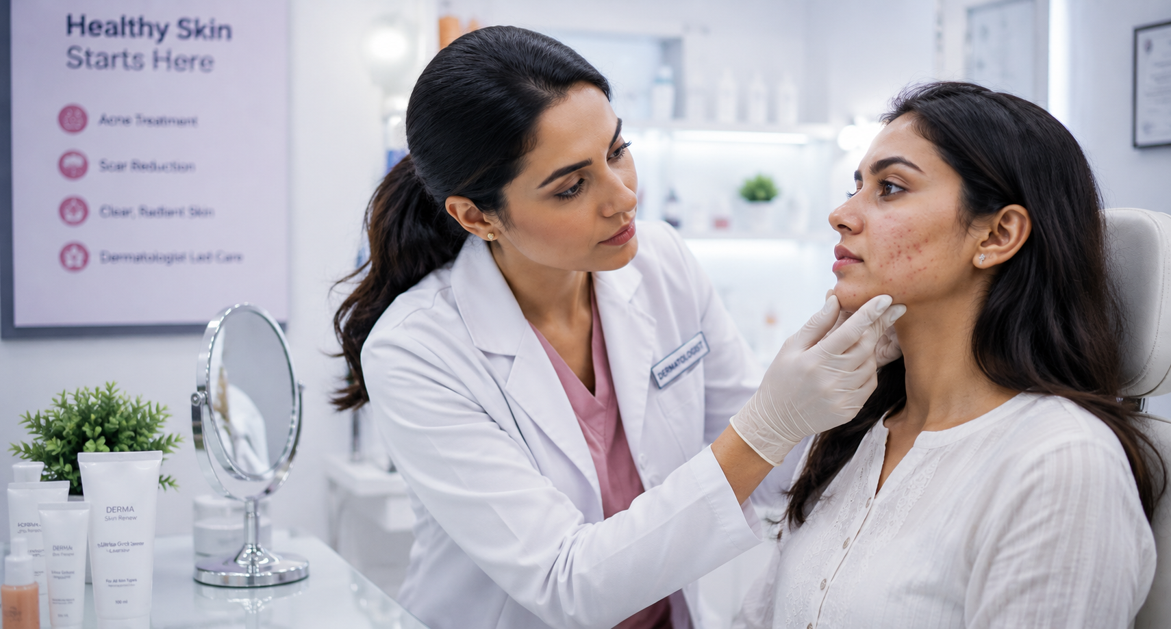 Aesthetic skin clinical diagnostics consultation