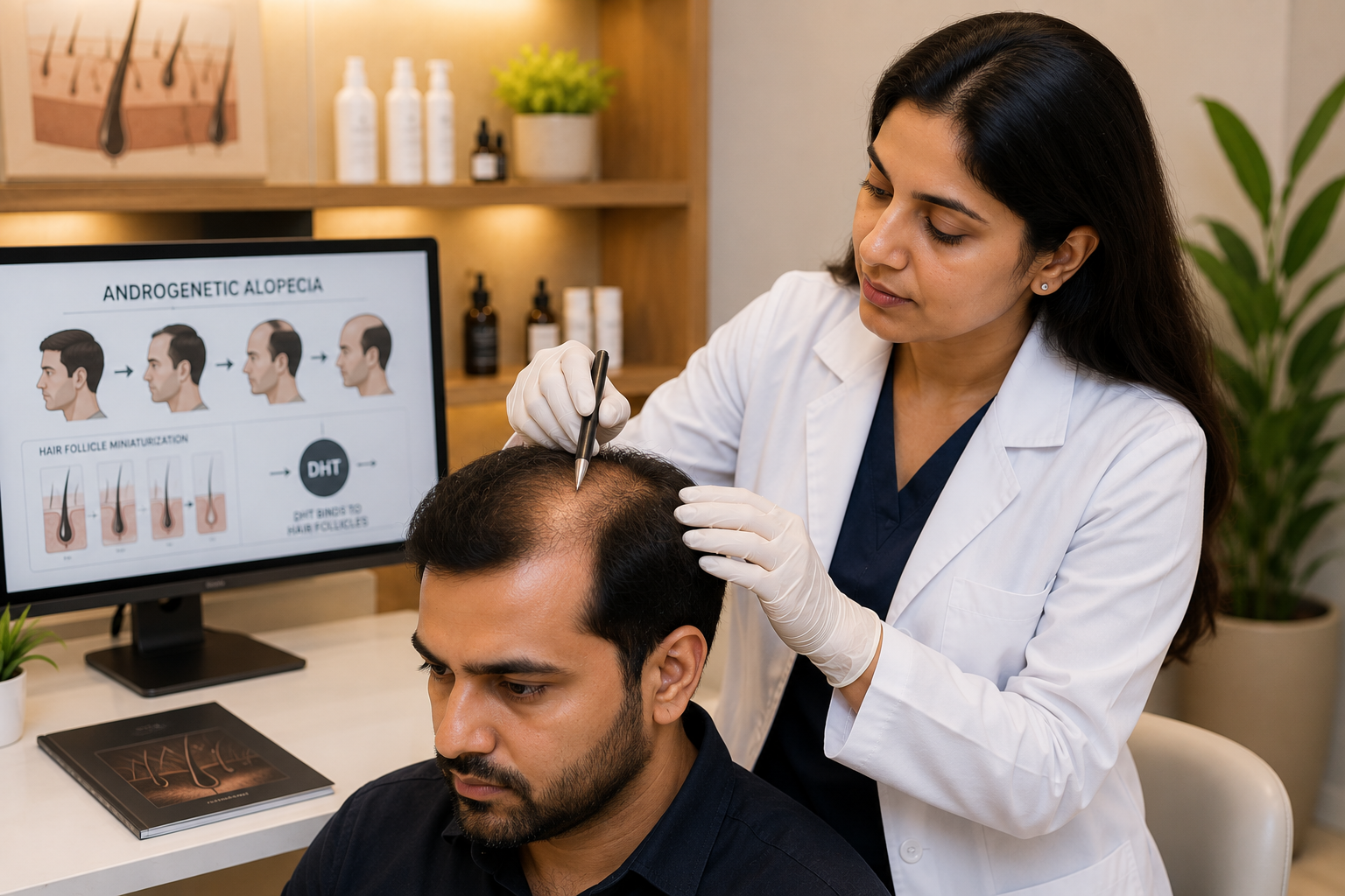 Clinical scalp analysis and hair health assessment