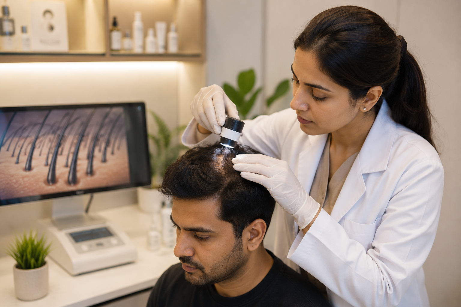 Aesthetic clinical hair analysis