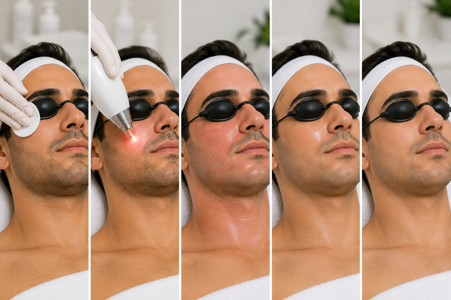 Laser skin diagnostics and resurfacing mapping