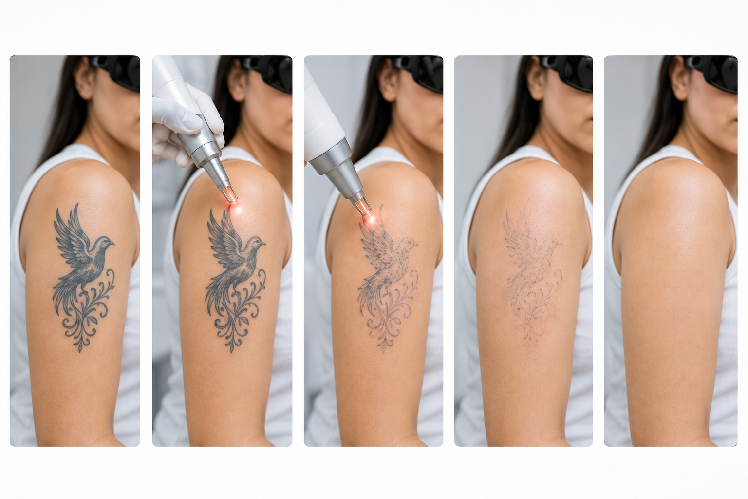 Laser tattoo diagnostics and skin mapping